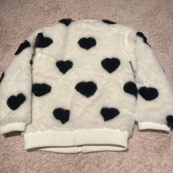 H&M | Black & White Jacket, Heart Derail, 2-3 Years - Picture 3 of 5